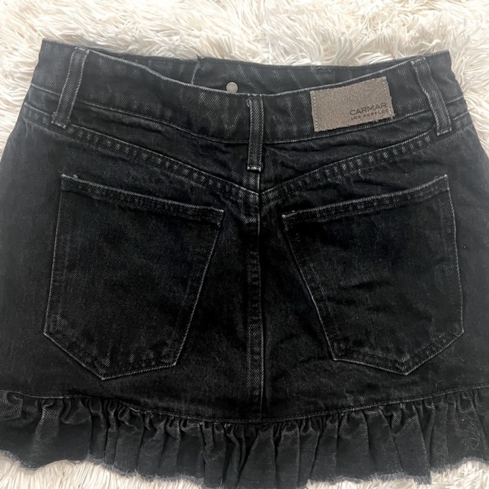 Ruffle denim mini skirt - Picture 5 of 5